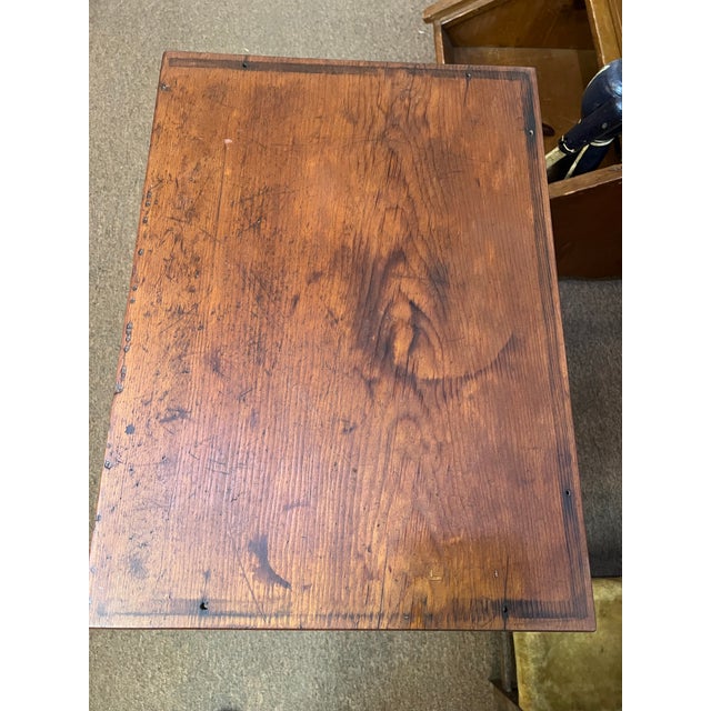 Wood Shaker Early 1800’s Cherry Side Table With Shelf For Sale - Image 7 of 9