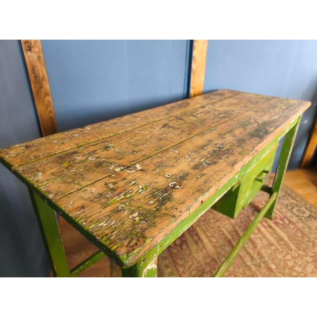Industrial Wooden Worktable with Drawers, 1950s For Sale - Image 6 of 18