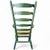 Vintage transparent Green Wooden Arm Chair / Rush Seat / high back Ladder chair .product__section-details...