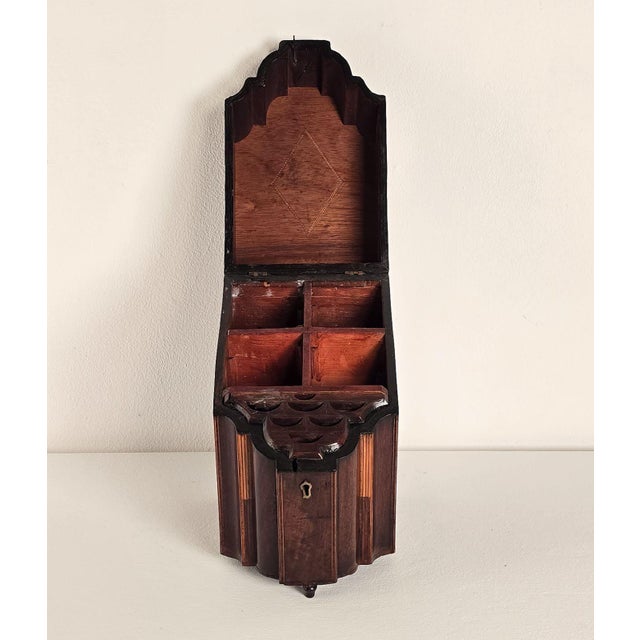Traditional Elaborate Medicinal Sheraton Cutlery Box For Sale - Image 3 of 9