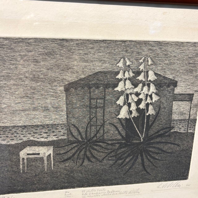 Giuseppe Viviani, Cabin on the Sea, Engraving, 1956 For Sale - Image 14 of 15