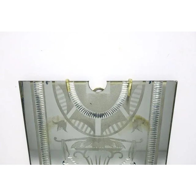 Early 20th Century Wall Mirror With Neoclassical Design For Sale - Image 5 of 11