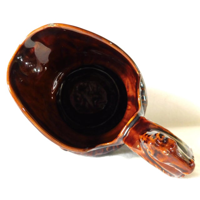Vintage C1940s Arthur Wood Figural Horse Majolica Pitcher For Sale - Image 9 of 11