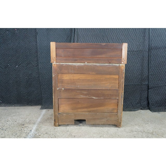 Antique Victorian Eastlake Carved Oak Parlor Cabinet Washstand Commode Chest 30" For Sale - Image 18 of 18