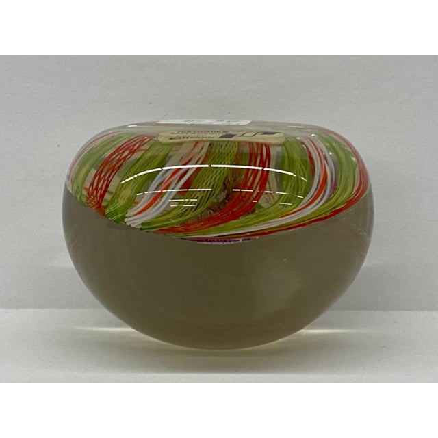 1960s Vintage Perthshire Art Glass Paperweight - Swirl Pinwheel With Complex Millefiori - Crieff, Scotland For Sale - Image 5 of 7