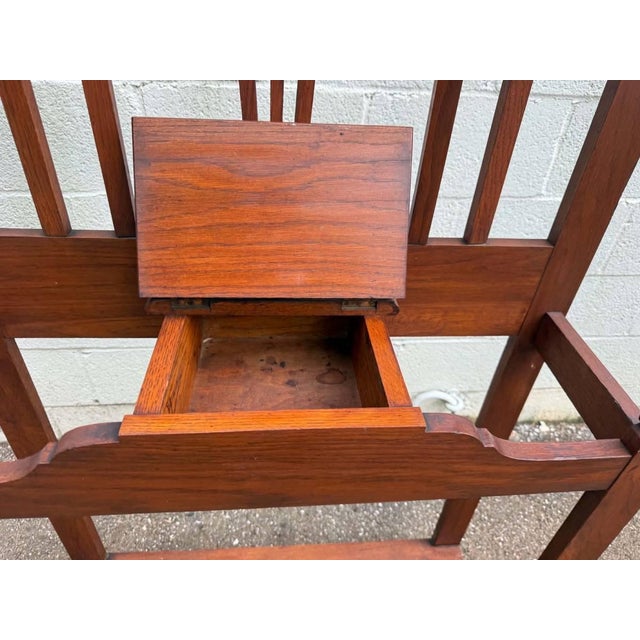 Antique Arts and Crafts Hall Tree, Umbrella Stand For Sale - Image 14 of 16