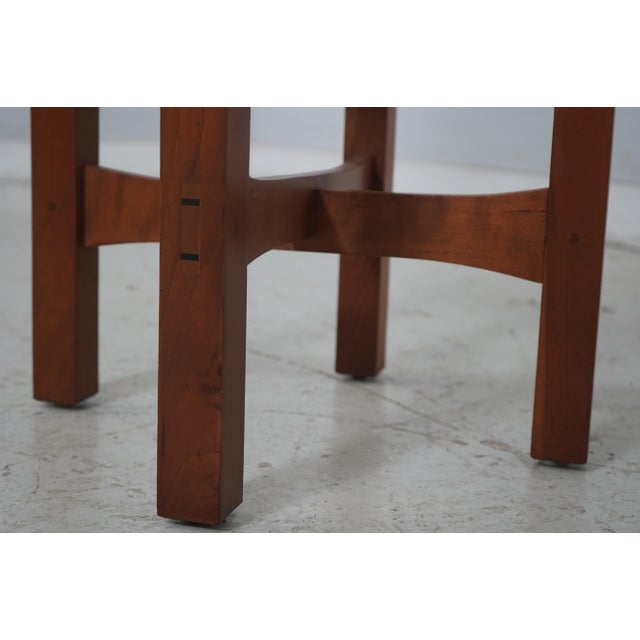 2000 - 2009 Stickley Cherry Mission Style Granite Top Table For Sale - Image 5 of 14
