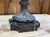 Brown Napoleon III Covered Vases in Spelter with Marble Bases, Set of 2 For Sale - Image 8 of 13