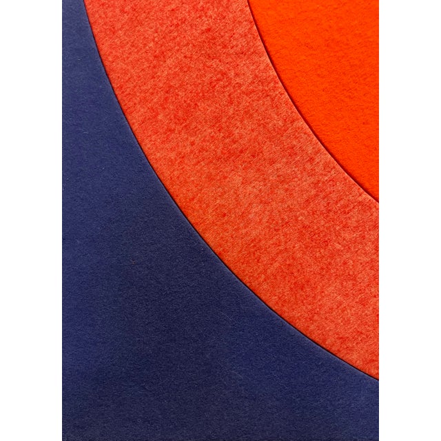 Modern Large 1970s Mod Op Art Textile Art Wall Hanging Signed Fabregas '74 For Sale - Image 3 of 8