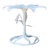 Vintage Arthur Court Cast Aluminum Lily Dining Table Pedestal For Sale