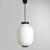 Chandelier in White Opaline Glass and Brass, 1950s For Sale - Image 6 of 14