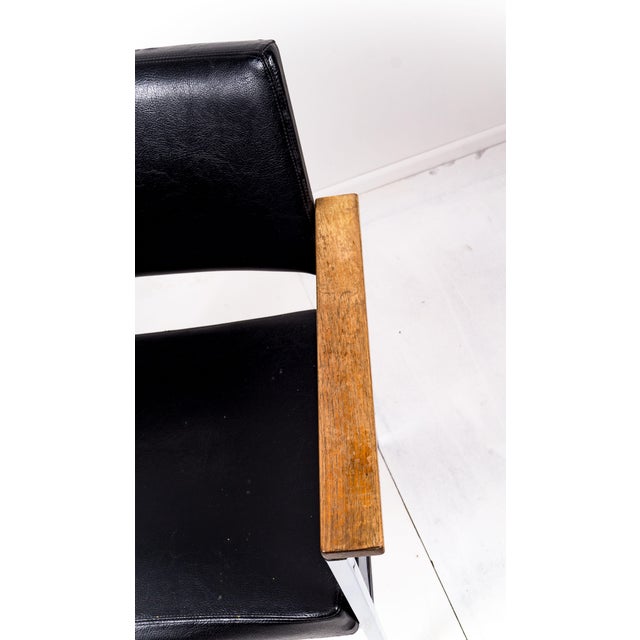 Brown Bauhaus Armchair from Thonet, 1950s For Sale - Image 8 of 14