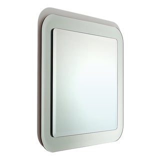 Square Wall Mirror with Beveled Edges, 1970s For Sale