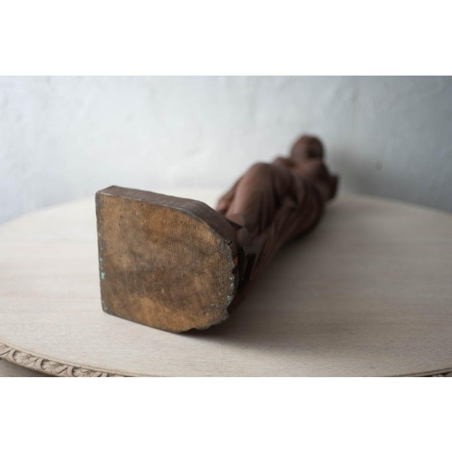 Carved Wood Venus, Mid 20th Century For Sale - Image 18 of 18