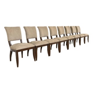 Barbara Barry Style Modern Regency Mahogany Dining Chairs by Ethan Allen, Set of Eight For Sale
