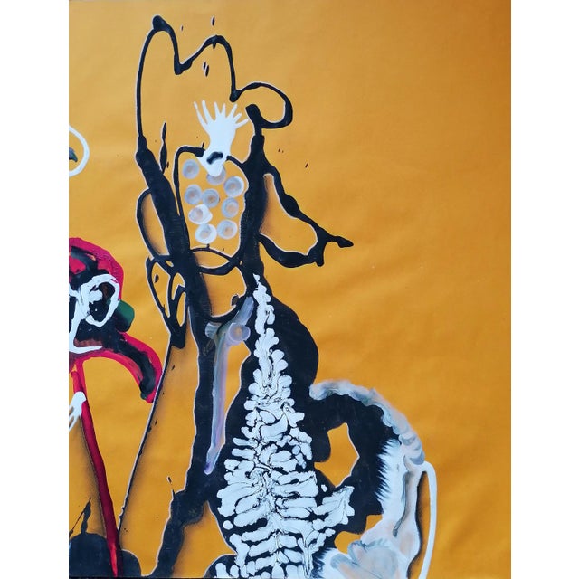 Plastic Stefano Mazzolini, Zooe, 2017, Acrylic on Paper For Sale - Image 7 of 18