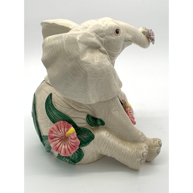 Fitz and Floyd Elephant Cookie Jar Rare For Sale In Greenville, SC - Image 6 of 8