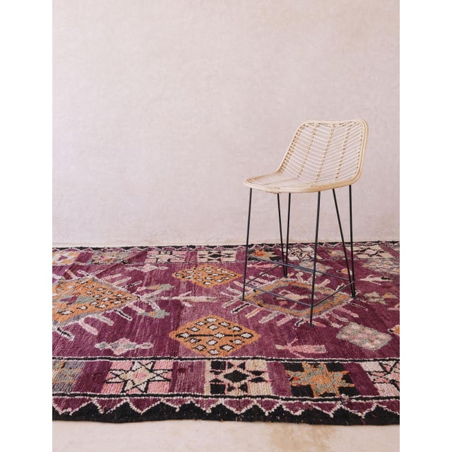 1960s 1960s Highly Collectible Authentic Moroccan Rug - 13.3 X 6.23 Ft For Sale - Image 5 of 9