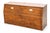 1980s Henredon Campaign-Style Queen Headboard With Built-in Storage – Oak & Brass For Sale In Tampa - Image 6 of 9