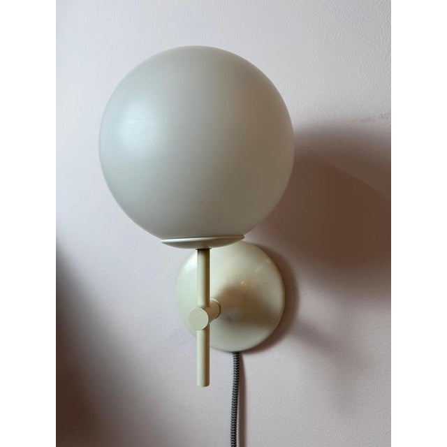 White Opal Glass Wall Lamp by Max Bill for Temde For Sale - Image 11 of 11