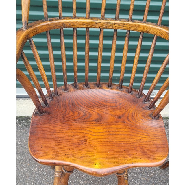 Vintage Pair Windsor Swivel Stools For Sale In Philadelphia - Image 6 of 9