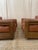 Brown Italian Leather Club Chairs, 1960s, Set of 2 For Sale - Image 8 of 12