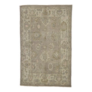 Turkish Oushak Rug - 04'05 X 06'10 For Sale
