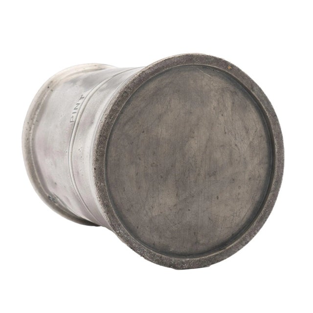 English Pewter Pint Mug (1850's) For Sale - Image 11 of 12