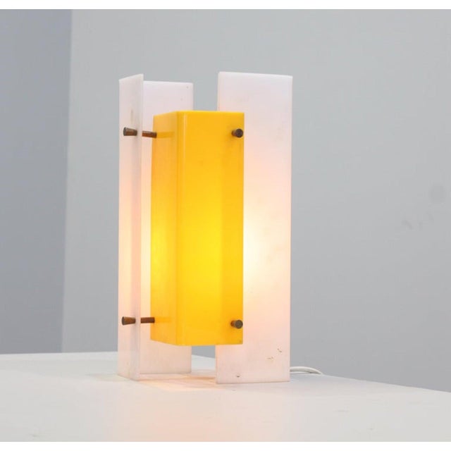 White Model 316 Table Lamps by Jean Boris Lacroix for Luminalite, 1958, Set of 2 For Sale - Image 8 of 9