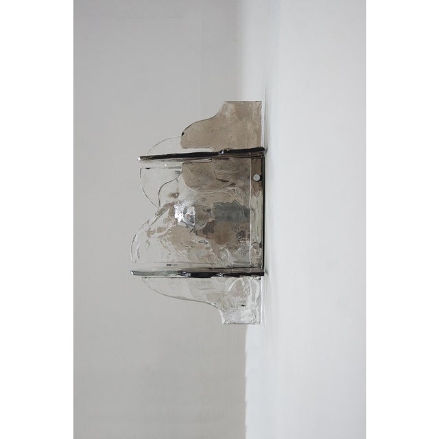 Italian Murano Glass Wall Lamps by Carlo Nason for Mazzega, 1970s, Set of 2 For Sale - Image 5 of 18