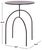 Contemporary Saburo Ronin Accent Table in Black, 22" For Sale - Image 3 of 8