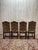 Louis XIII Chairs in Turned Wood and Velvet, Set of 4 For Sale - Image 3 of 10