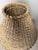 1960s Mid-Century Modern Ceramic Table Lamp with Wicker Cap, 1960s For Sale - Image 5 of 7