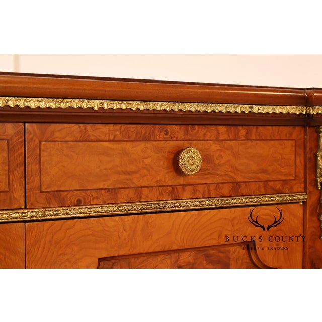 Italian Neoclassical Style Burl Wood Sideboard Credenza For Sale In Philadelphia - Image 6 of 18