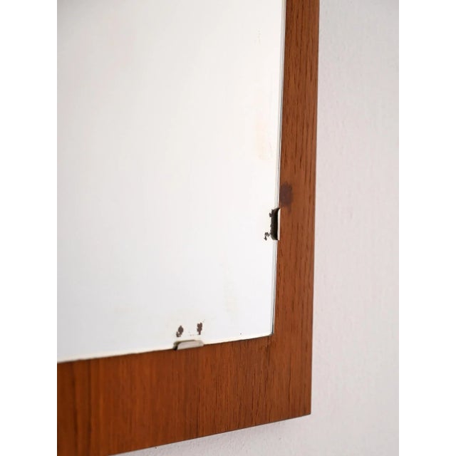 Vintage Scandinavian Teak Mirror, 1960s For Sale - Image 3 of 7