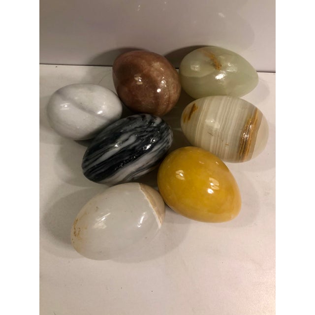 This fabulous set of seven Vintage Italian Marble Eggs will be a lovely accent for your traditional home. Their grouping...