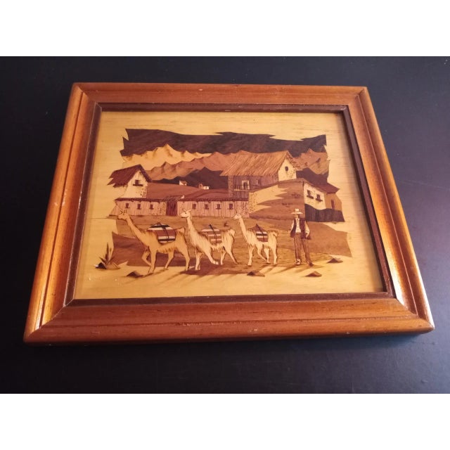 1970s Marketry Handmade Wall Art For Sale - Image 4 of 6