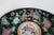 Mid 20th Century Asian Famille Noire Enamel Glazed Porcelain Centerpiece Bowl Floral Motif 4995b For Sale - Image 5 of 18