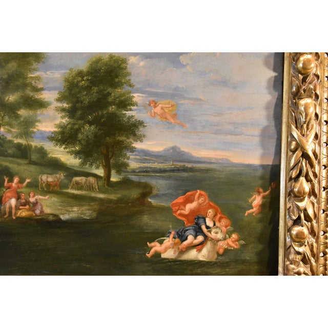 Follower of Francesco Albani, Abduction of Europa, 1700, Oil on Board For Sale - Image 7 of 13