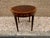 20th Century Federal Style Round Flame Mahogany Inlaid Marquetry Side Table. Marked English For Sale - Image 10 of 12