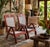 Estate Tropical Plantation/ Swedish Modern Teak Adirondack Chairs - A Pair For Sale - Image 16 of 17