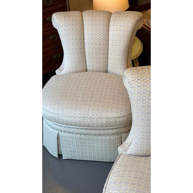 Mid 20th Century Slipper Chairs by Century Hickory n.c. For Sale In Boston - Image 6 of 9