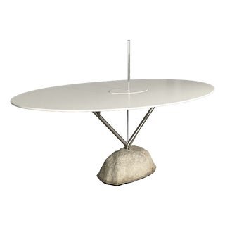 Italian Modern Dining Table with Glass Vase by Andrea Branzi for Design Gallery Milano, 2006 For Sale