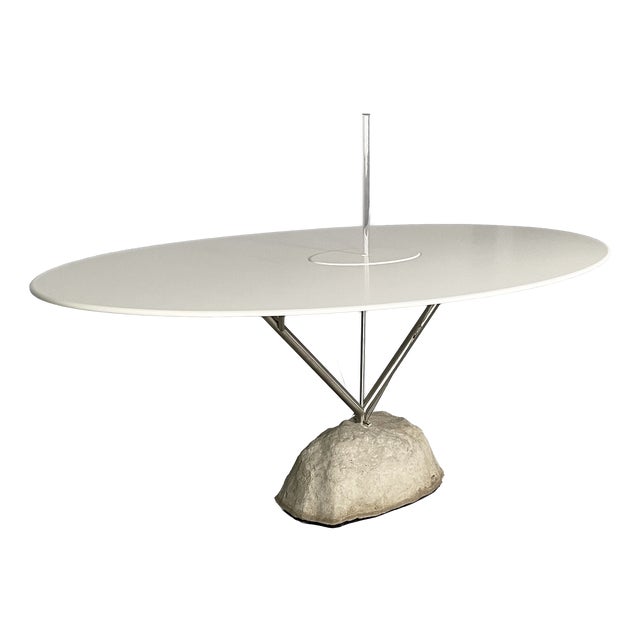 Italian Modern Dining Table with Glass Vase by Andrea Branzi for Design Gallery Milano, 2006 For Sale