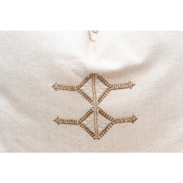 Pair of Large Oasis Medina Silk Rug Pillows For Sale - Image 4 of 8