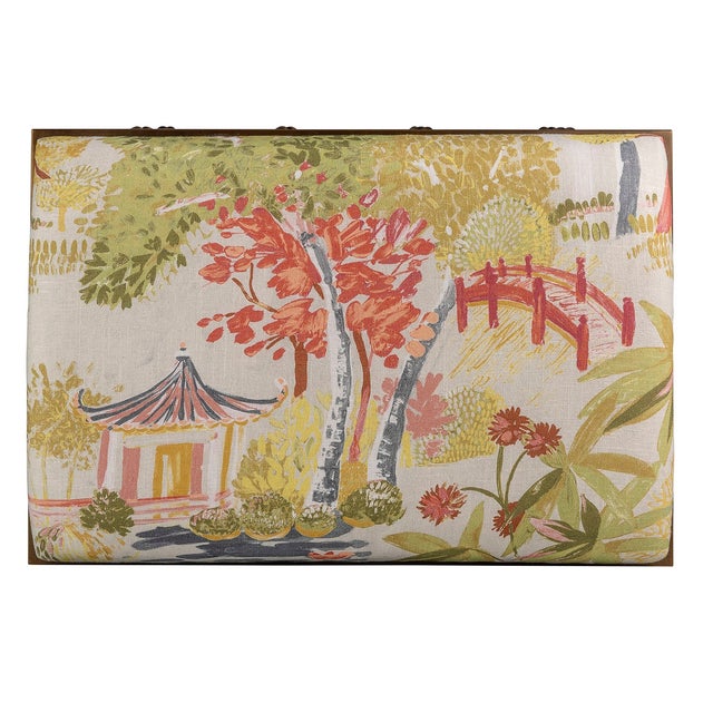 Port 68 Lauderdale Brass Bamboo Leg Bench, Imperial Summer For Sale - Image 4 of 11