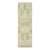 Contemporary Block Print Floral Natural Silk Runner by Rug & Kilim, India For Sale