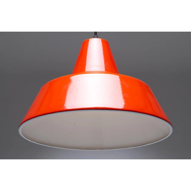 Orange Enamel Pendant from Louis Poulsen, 1969 For Sale - Image 10 of 11