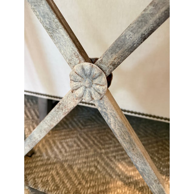 Metal Rustic Iron Console Table For Sale - Image 7 of 9