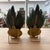 1960s Metal Wall Sconces With Lotus Flower Detail Italian Palm Leaf Candle Sconces- a Pair For Sale In New York - Image 6 of 8